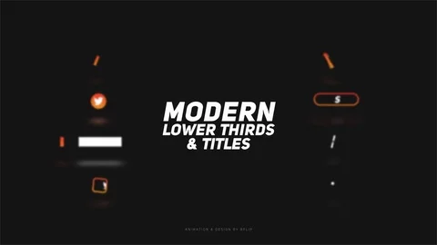 Modern Lower Thirds &amp; Titles Stock After Effects