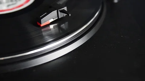Modern LP player loop Stock Footage 72033167