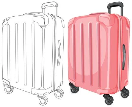 Modern Luggage Vector Illustration Illustration