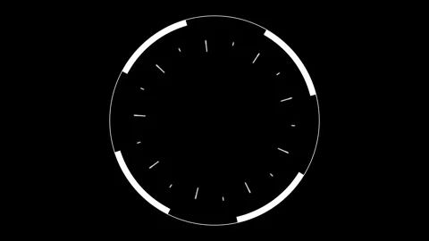 Modern luminous preloader, white circular progress loading bar. 60 fps 3D Stock Footage 245295663