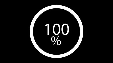 Modern luminous preloader, white circular progress loading bar. 3D animation 库存插图