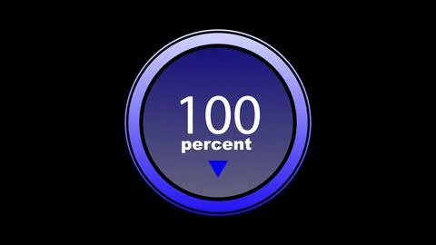 Modern luminous preloader, white circular progress loading bar. 3D animation 库存插图