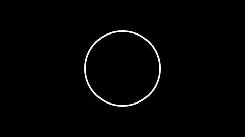 Modern luminous preloader, white circular progress loading bar. 3D animation. 스톡 일러스트