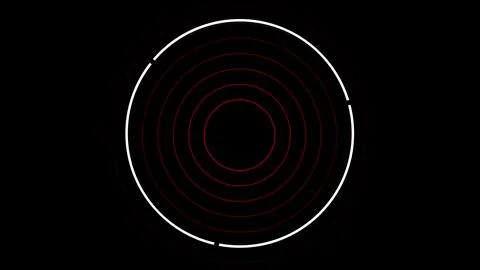 Modern luminous preloader, white circular progress loading bar. 3D animation. イラスト素材