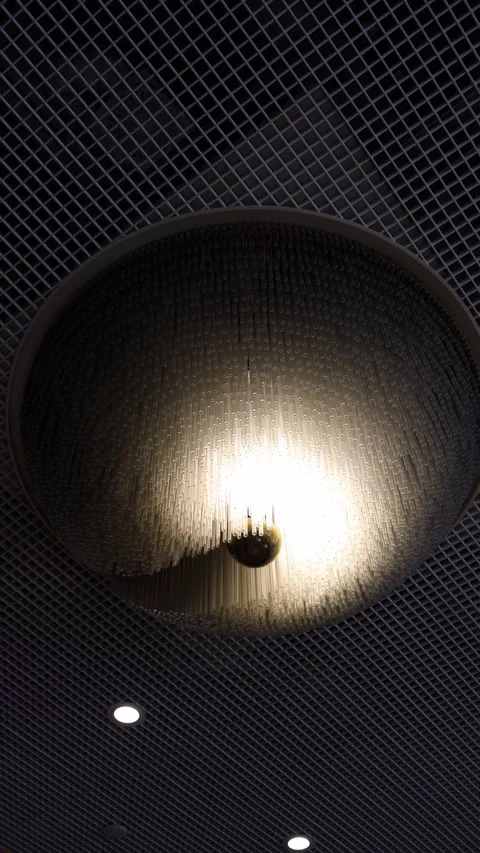 Modern luxury ceiling chandelier Video stock 335860602