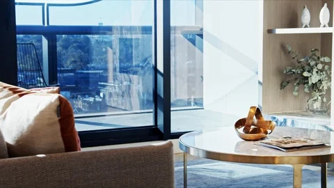 Modern Luxury Coffee Table Stock Footage 124293618