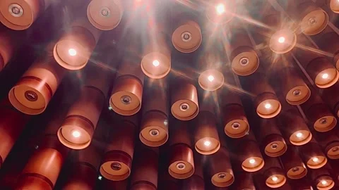 Modern Luxury Interior Design Beautiful Ceiling Lighting Architecture Detail Vídeo Stock 337818487