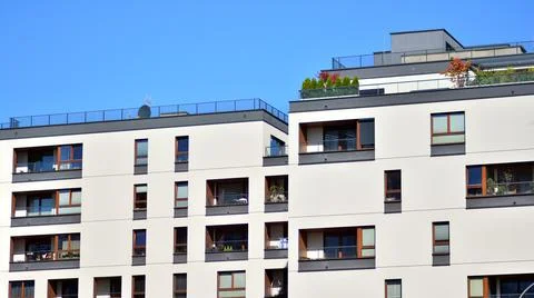 Modern luxury residential flat. Stock Photos