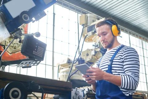 Modern Machine Operator Stock Photos