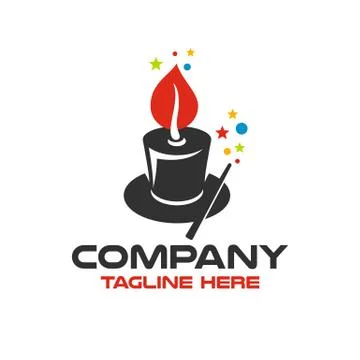 Modern magic light logo. Vector illustration. Stock Illustration