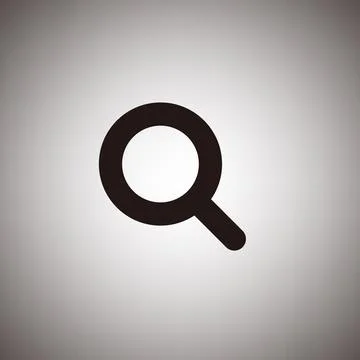 Modern magnifying glass icon. Vector. Stock Illustration