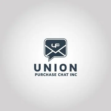 Modern Mail chat vector logo design template Illustrazione stock