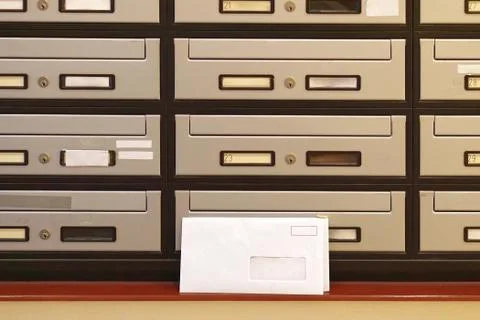 Modern mailbox letters Stock Photos