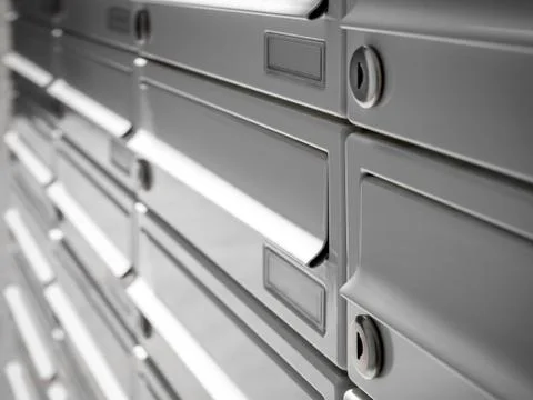 Modern mailboxes Stock Photos
