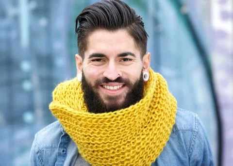 Modern man with beard Foto stock