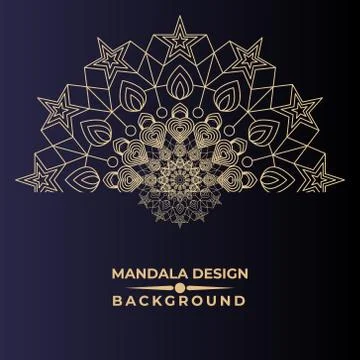 Modern Mandala background Design vector Stock Illustration