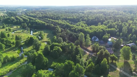 Modern mansion near the forest Stockbeeldmateriaal 246856103