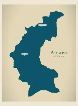 Modern Map - Ainaro TL Stock Illustration