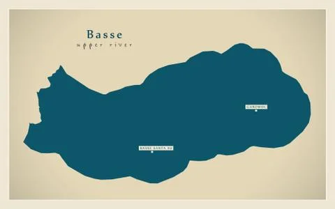 Modern Map - Basse GM Stock-Illustration