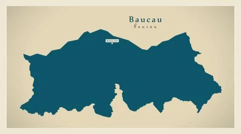 Modern Map - Baucau TL Stockillustratie