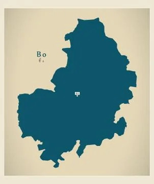 Modern Map - Bo SL Stock Illustration