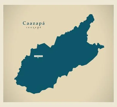 Modern Map - Caazapa PY Stock Illustration
