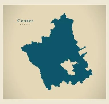Modern Map - Center MD Stock Illustration