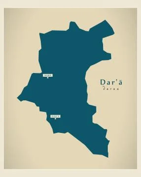 Modern Map - Dara SY Stock Illustration