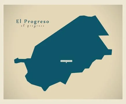 Modern Map - El Progreso GT イラスト素材