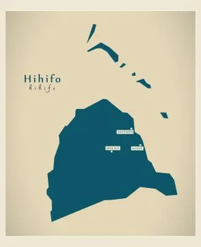 Modern Map - Hihifo WF Stock Illustration