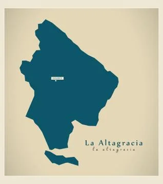 Modern Map - La Altagracia DO Stock Illustration