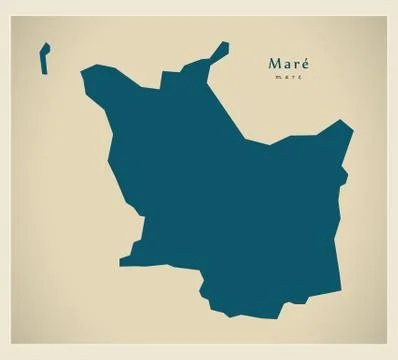 Modern Map - Mare NC Stock Illustration