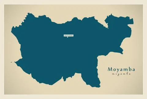 Modern Map - Moyamba SL Stock Illustration