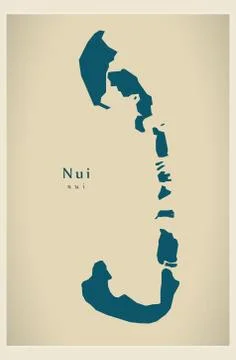 Modern Map - Nui TV Stockillustratie