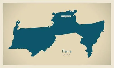 Modern Map - Para SR 库存插图