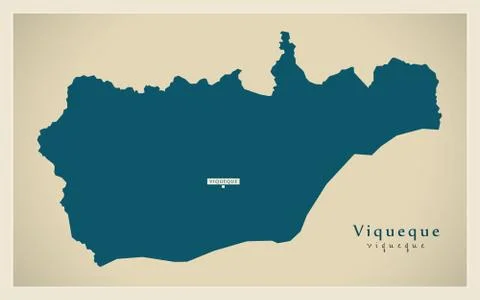 Modern Map - Viqueque TL Stock Illustration
