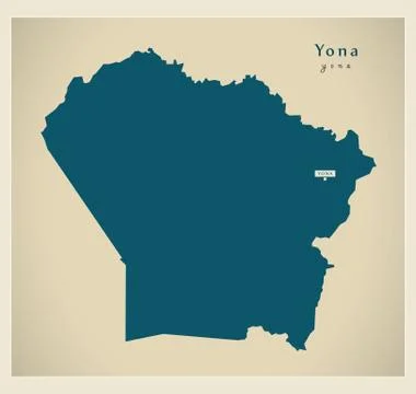 Modern Map - Yona GU Stock Illustration