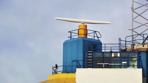Modern marine radar Video stock 79615512