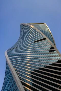 A Modern Marvel: The Evolution Tower in Moscow Stock Photos