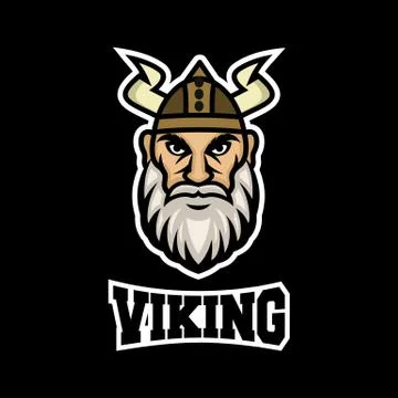 Modern mascot viking logo. Vector illustration. Stock Illustration