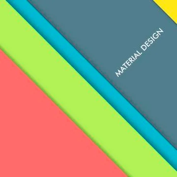 Modern material design vector background Stock Illustration