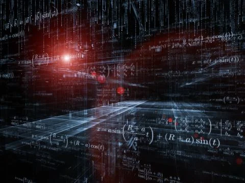 Modern Mathematics Stock Illustration