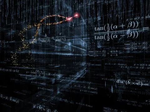 Modern Mathematics Stock Illustration