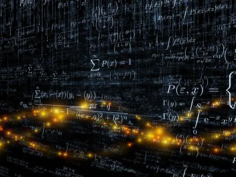 Modern Mathematics Stock Illustration