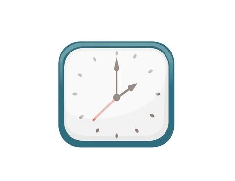 Modern mechanical alarm clock vector illustration on white background Stock Illustration