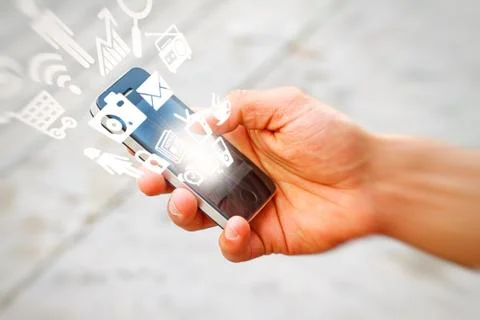 Modern media technology Stock Illustration