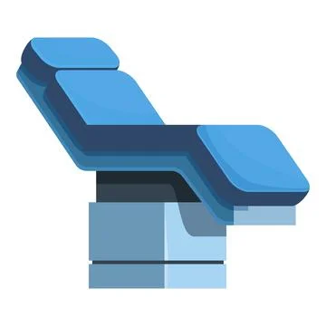 Modern medical examination table standing out on white background Stock Illustration