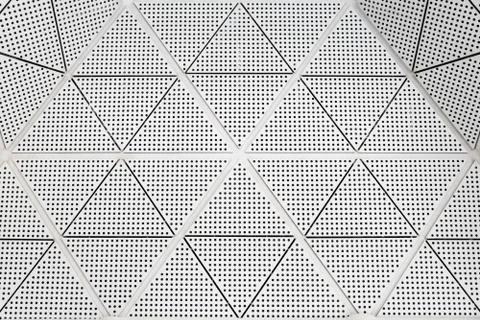 Modern metal ceiling pattern 写真素材