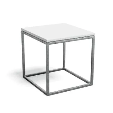 Modern metal coffee table Stock Illustration