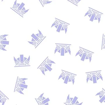 Modern metal frame building glyph vector seamless pattern イラスト素材